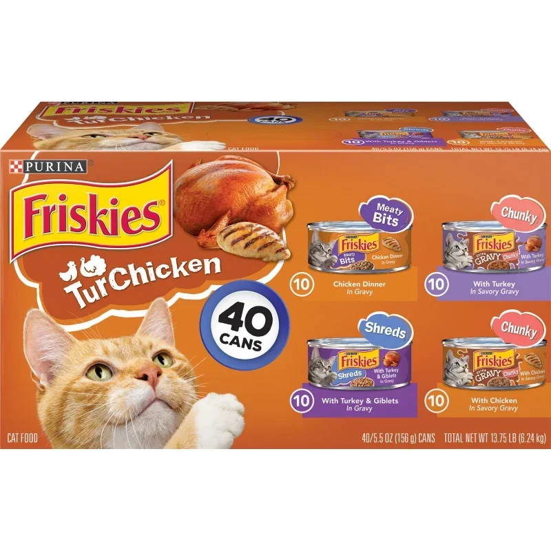 Purina Фриски, замороженная курица, соус, мокрая еда для кошек, мягкий разнообразный пакет, банки 5,5 унции (40 упаковок)
Purina Фриски, замороженная курица, соус, мокрая еда для кошек, мягкий разнообразный пакет, банки 5,5 унции (40 упаковок)