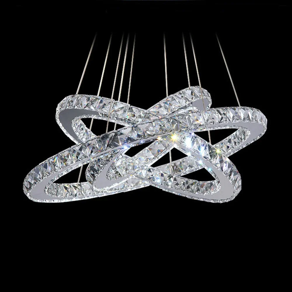 Modern LED Pendant Lights Lamp Diamond Rings Crystal Lighting Fixture Dinning Living Room Lustre Kroonluchters Pendant Lamp
Modern LED Pendant Lights Lamp Diamond Rings Crystal Lighting Fixture Dinning Living Room Lustre Kroonluchters Pendant Lamp