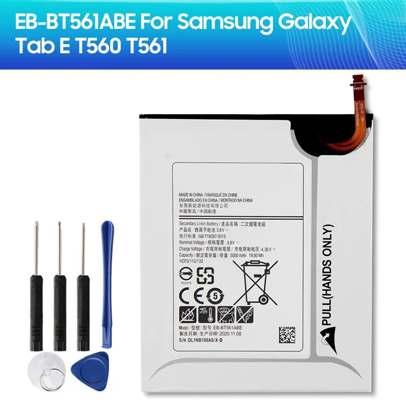 Новая запасная аккумуляторная батарея Φ для Samsung GALAXY Tab E T560 T561, аккумулятор для планшета 5000 мАч
Новая запасная аккумуляторная батарея Φ для Samsung GALAXY Tab E T560 T561, аккумулятор для планшета 5000 мАч