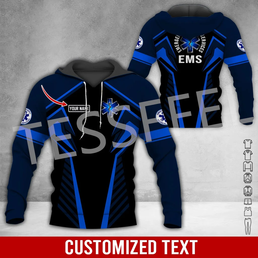 Custom Name Cosplay EMT EMS Paramedic Tattoo Tracksuit Vintage Unisex 3DPrint Pullover Harajuku Jacket Casual Funny Hoodies N-13
Custom Name Cosplay EMT EMS Paramedic Tattoo Tracksuit Vintage Unisex 3DPrint Pullover Harajuku Jacket Casual Funny Hoodies N-13