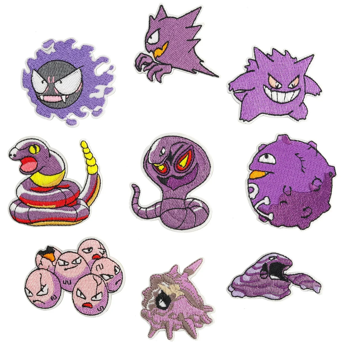 9Pcs Cartoon Gengar Snake Pokemon Series Ironing Embroidered Patch For on Clothes Hat Jeans Sticker Sew Applique embroidery
9Pcs Cartoon Gengar Snake Pokemon Series Ironing Embroidered Patch For on Clothes Hat Jeans Sticker Sew Applique embroidery