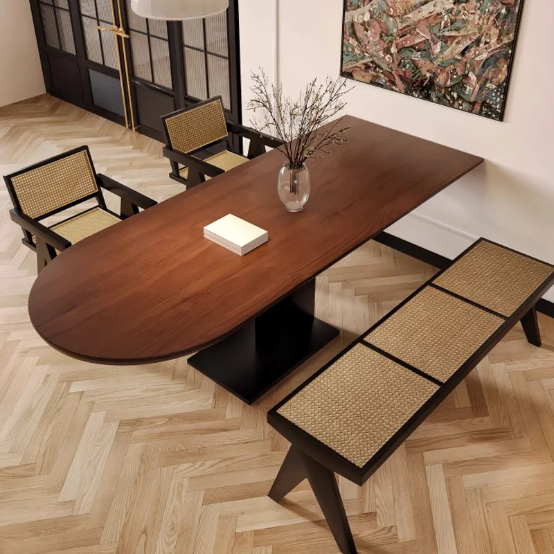 Solid Wood Modern Dining Table Minimalist New Classic Unusual Apartment Dining Table Designer Cheap Mesas De Janta Furnitures
Solid Wood Modern Dining Table Minimalist New Classic Unusual Apartment Dining Table Designer Cheap Mesas De Janta Furnitures