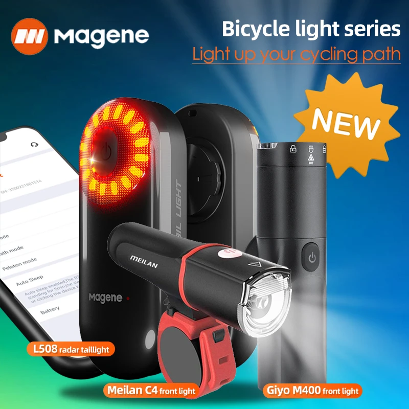 Magene Bicycle Light USB Rechargeable Smart Rear Light Radar Taillights Brake Sensing LED Lamp High Visibility Bike Accessories
Magene Bicycle Light USB Rechargeable Smart Rear Light Radar Taillights Brake Sensing LED Lamp High Visibility Bike Accessories