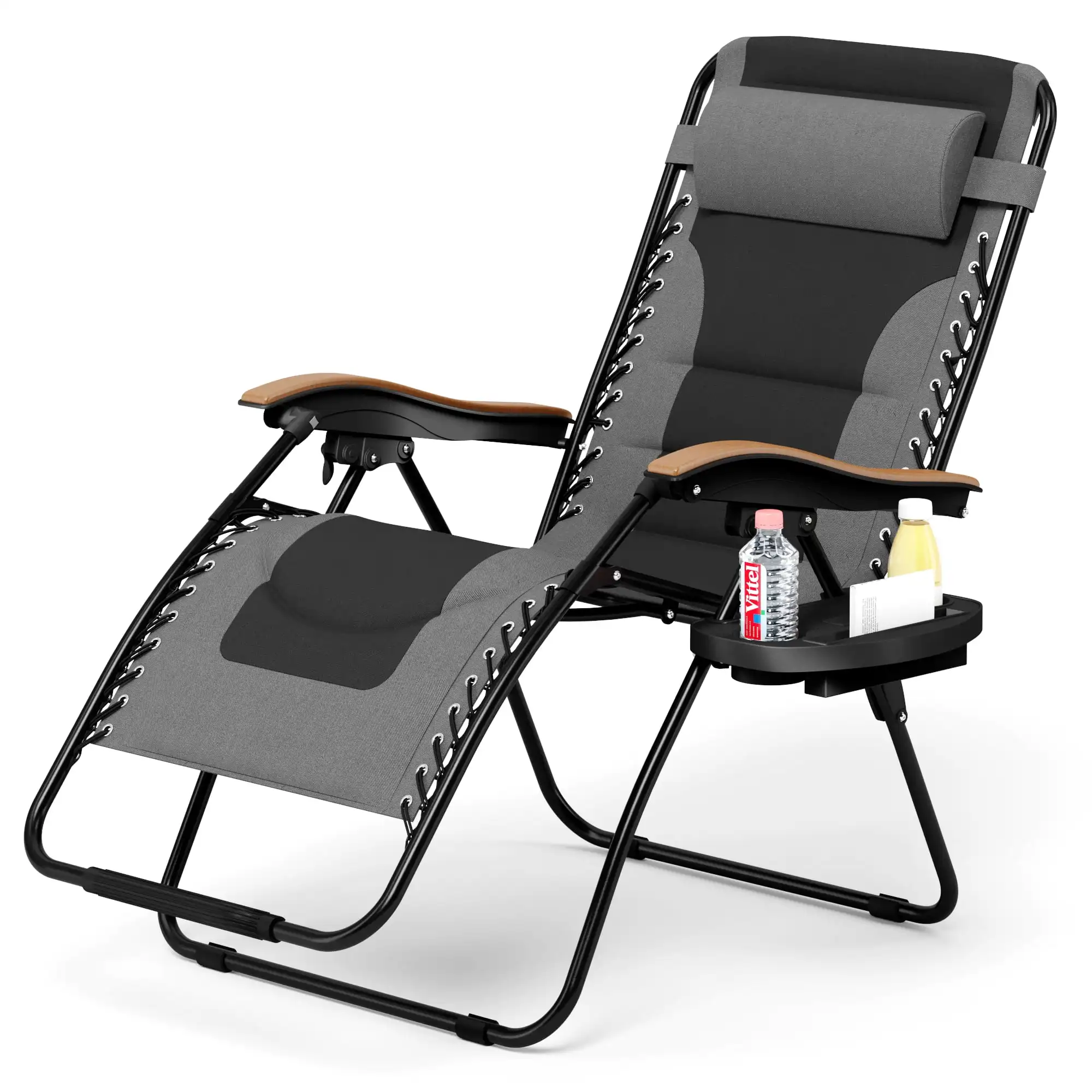MF Studio Oversized Padded Zero Gravity Chair Adjustable Camping Lawn Chair with Cup Holder, Grey
MF Studio Oversized Padded Zero Gravity Chair Adjustable Camping Lawn Chair with Cup Holder, Grey