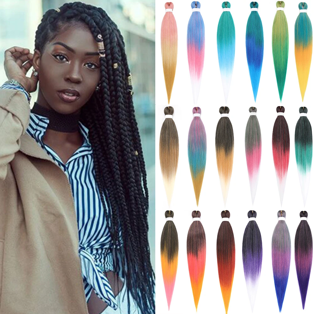 Pre-stretched Braids Synthetic Hair Professional Itch Free Hot Water Setting Fiber 30'' Ombre Yaki Texture Braid Hair Extensions 
Pre-stretched Braids Synthetic Hair Professional Itch Free Hot Water Setting Fiber 30'' Ombre Yaki Texture Braid Hair Extensions