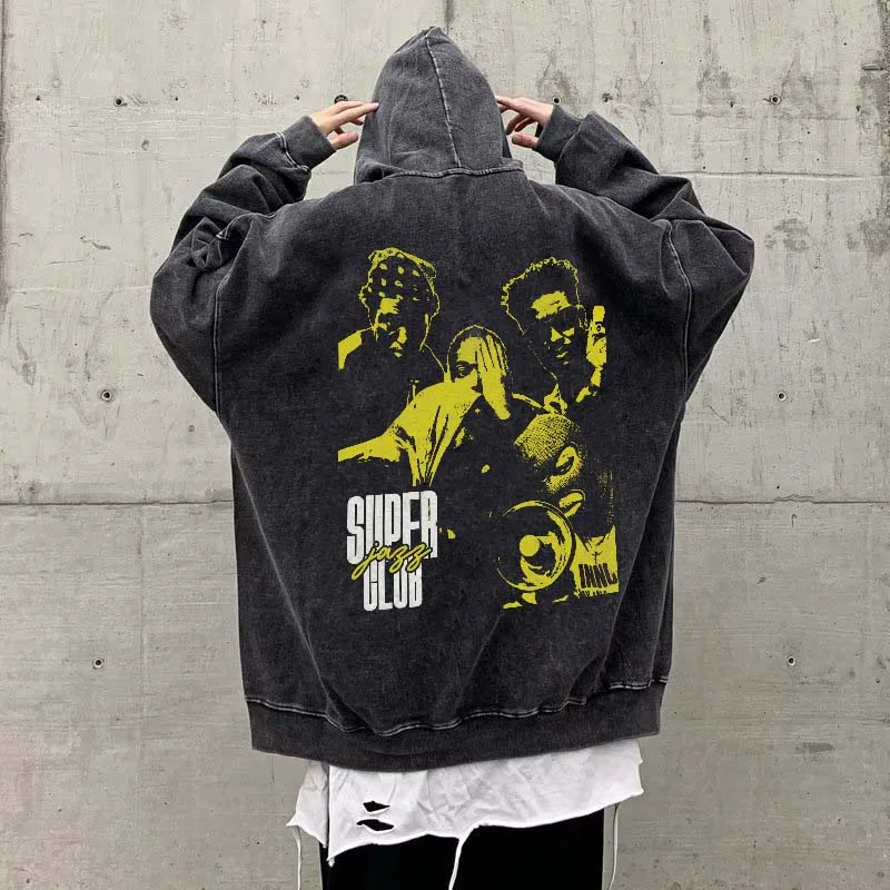 2023 New American Retro Letter Print Hoodie Harajuku Street Loose Woman High Street Hip Hop Sweatshirt Man Tops Ins Y2k Clothes
2023 New American Retro Letter Print Hoodie Harajuku Street Loose Woman High Street Hip Hop Sweatshirt Man Tops Ins Y2k Clothes