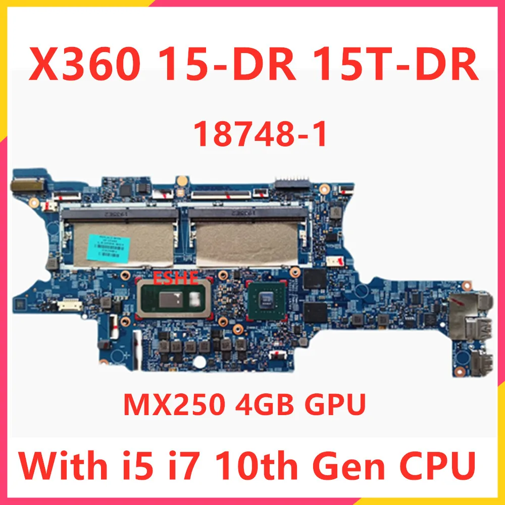 18748-1 для HP Envy X360 15-DR 15T-DR, материнская плата для ноутбука с искусственной кожей, m2, 250, 4 Гб, Фотографическая карта
18748-1 для HP Envy X360 15-DR 15T-DR, материнская плата для ноутбука с искусственной кожей, m2, 250, 4 Гб, Фотографическая карта