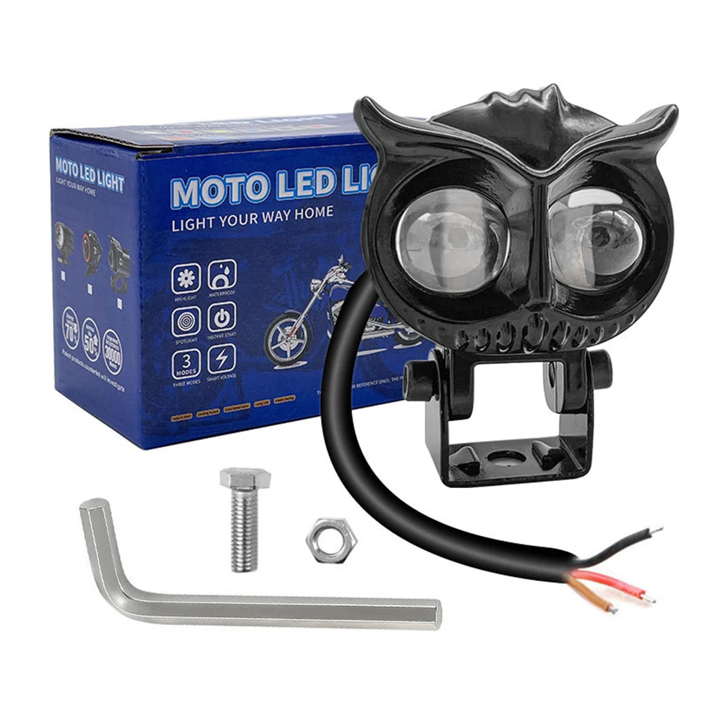 15W Motorcycle Fog LED Owl Shape Headlight 12-80V Auxiliary Spotlight Waterproof 3 Wires Connection For EBike Car
15W Motorcycle Fog LED Owl Shape Headlight 12-80V Auxiliary Spotlight Waterproof 3 Wires Connection For EBike Car