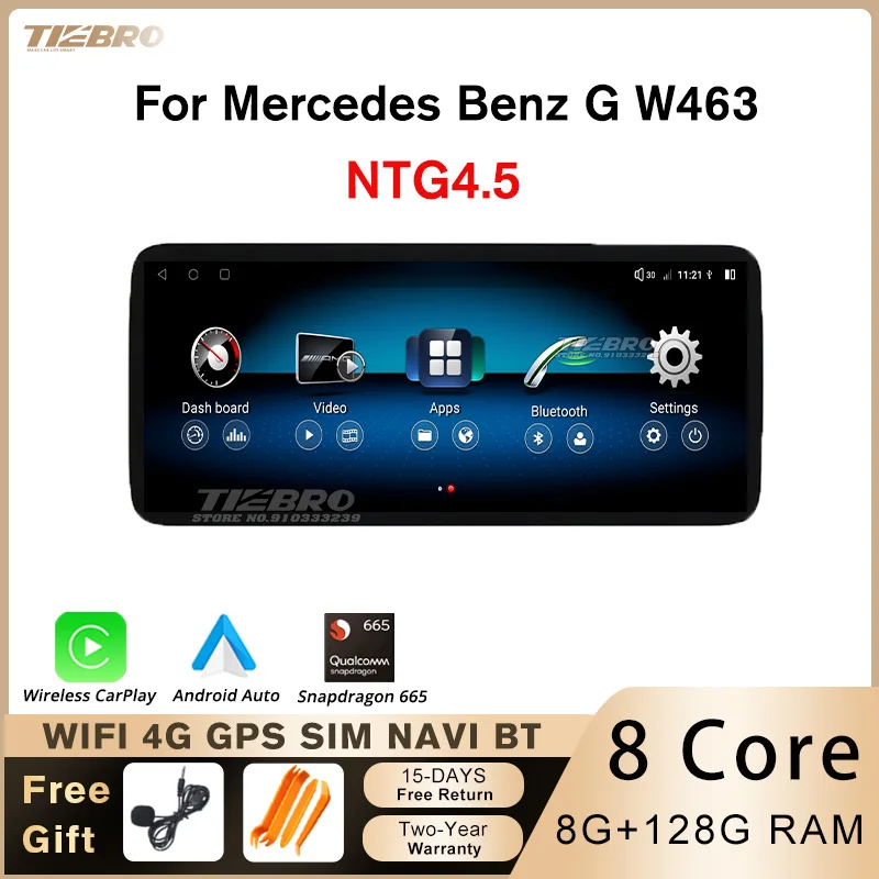 TIEBRO 10.25INCH Android 12 Car Radio For Mercedes Benz G W463 2013-2016 4.5 System 8+128G Multimedia Player Head Unit BT GPS
TIEBRO 10.25INCH Android 12 Car Radio For Mercedes Benz G W463 2013-2016 4.5 System 8+128G Multimedia Player Head Unit BT GPS