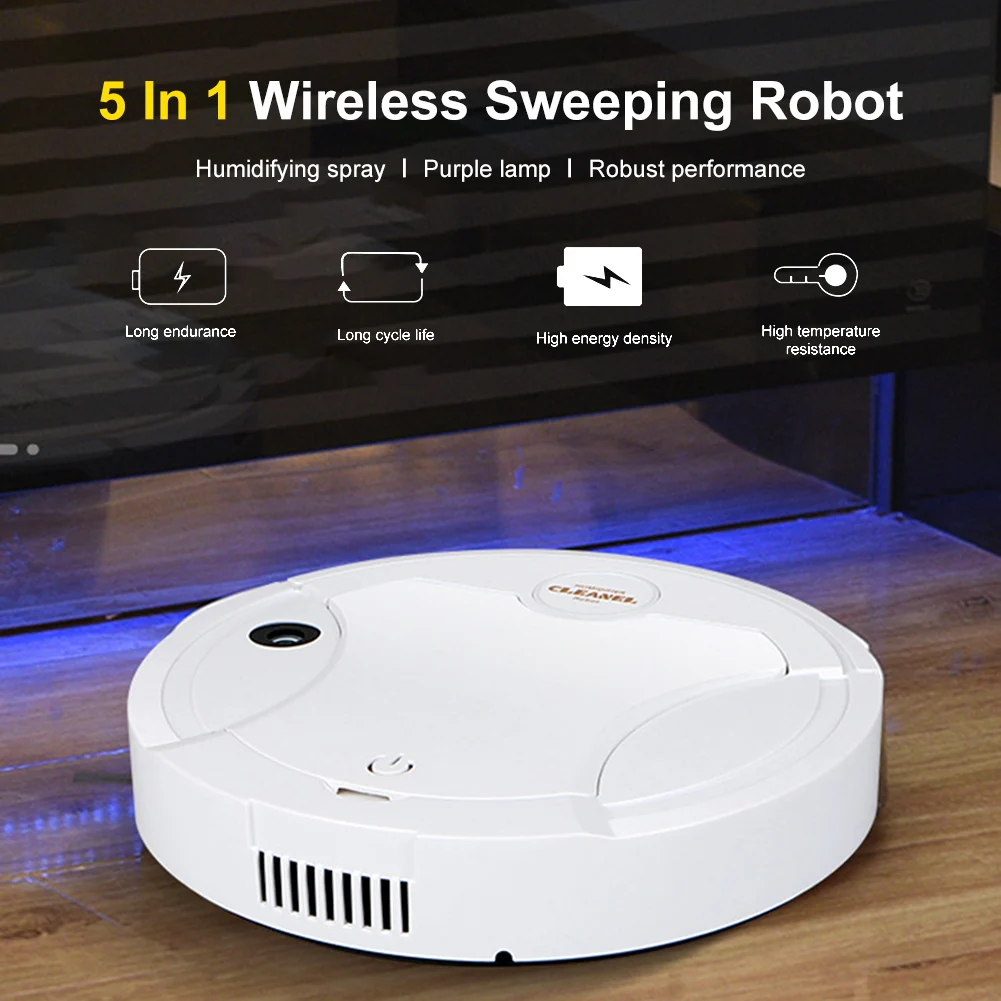 Electronic Sweeping Robot Household Wireless Cleaner Multifunction Intelligent Floor Sweeping Mopping Machine Cleaning Tool
Electronic Sweeping Robot Household Wireless Cleaner Multifunction Intelligent Floor Sweeping Mopping Machine Cleaning Tool