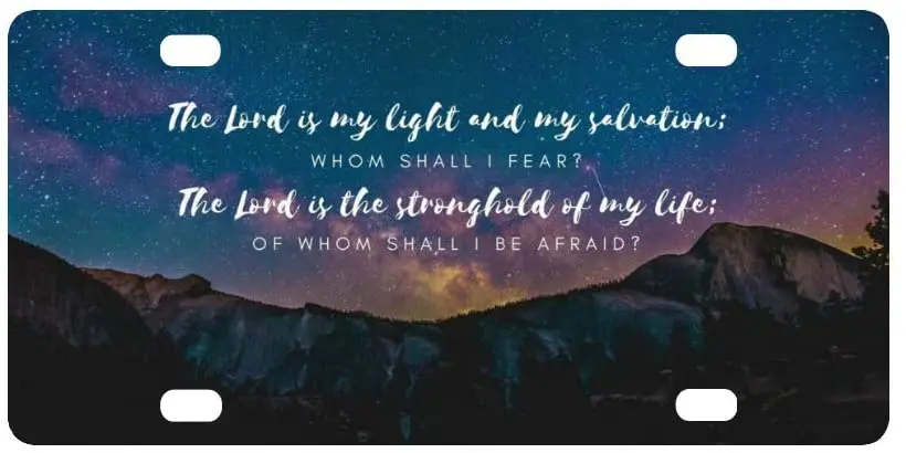Christian Bible Verse Quote Pattern Classic Metal License Plate Auto Car Tag 12" X 6"
Christian Bible Verse Quote Pattern Classic Metal License Plate Auto Car Tag 12" X 6"