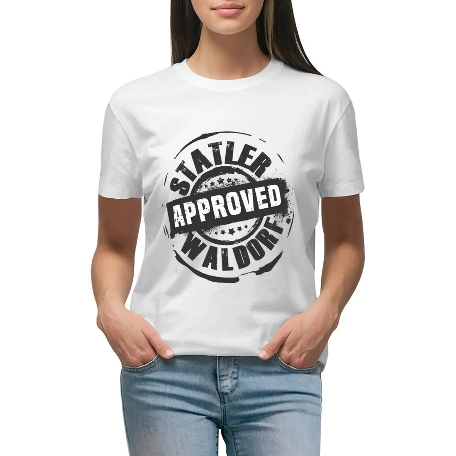 statler and waldorf approved T-shirt vintage clothes cute tops summer top Womens clothing
statler and waldorf approved T-shirt vintage clothes cute tops summer top Womens clothing