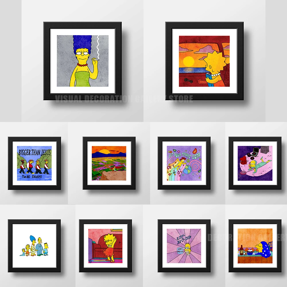 Disney Watercolor Simpsons Family Poster Cartoon Printmaking Canvas Painting Wall Art Living Room Home Decor Cute Childrens Gift
Disney Watercolor Simpsons Family Poster Cartoon Printmaking Canvas Painting Wall Art Living Room Home Decor Cute Childrens Gift