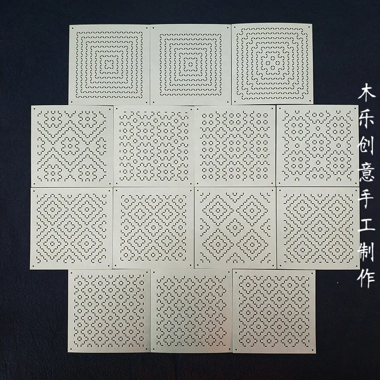 

Размер 12x12 см креативный перекрестный композитный мягкий шаблон «сделай сам» искусственная юбка кружевная рамка инструмент для вышивки шаблон Sashiko