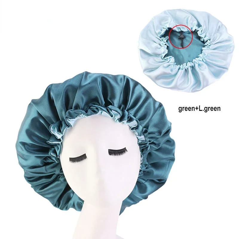 New Satin Hair Cap For Sleeping Invisible Flat Imitation Silk Round Haircare Women Headwear Ceremony Adjusting Button Night Hat
New Satin Hair Cap For Sleeping Invisible Flat Imitation Silk Round Haircare Women Headwear Ceremony Adjusting Button Night Hat