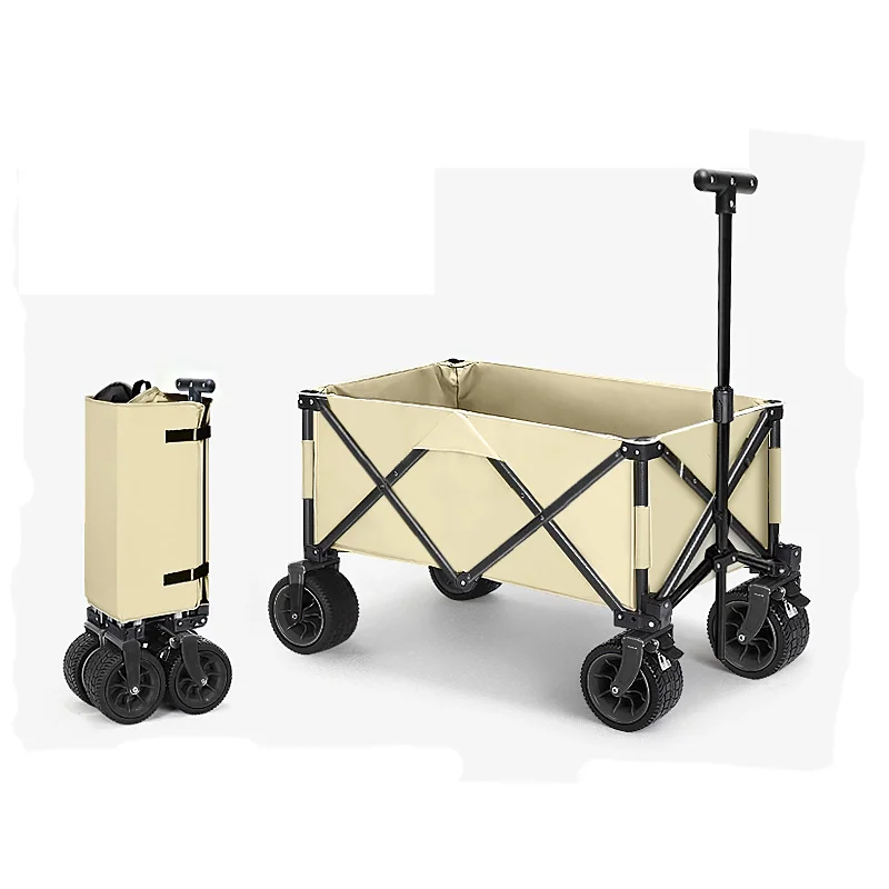 

New Large Capacity Picnic Trolley Folding Camping Wagon Collapsible Garden Portable Hand Aluminium Alloy Collapsible