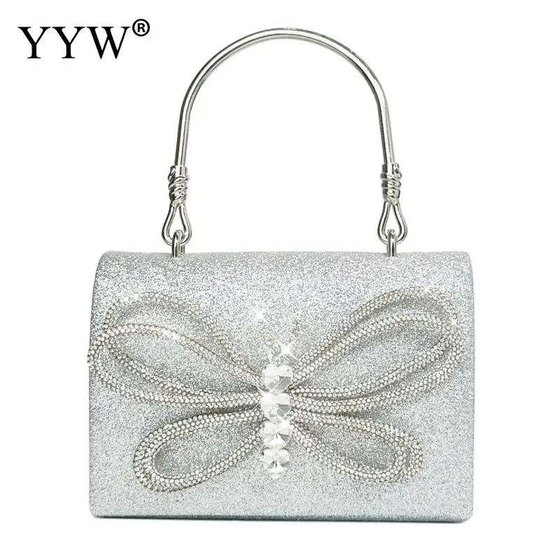 Fashion Evening Handbags Women Bags Wedding Party Clutch Purse Silver Rhinestone Shoulder Bags Elegant Bowknot Cover Handbag
Fashion Evening Handbags Women Bags Wedding Party Clutch Purse Silver Rhinestone Shoulder Bags Elegant Bowknot Cover Handbag