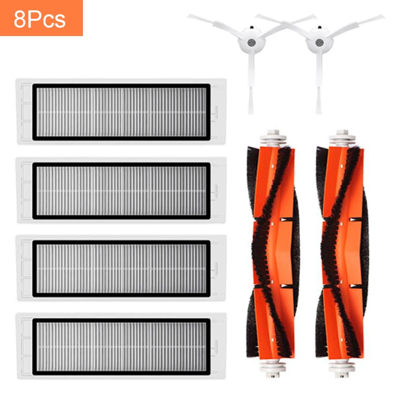 8PCS Mi Robot Vacuum Cleaner Parts Replacement Kit for Xiaomi Robo2 Robot S50 S51 Main Brush Filters Side Brushes Accessories
8PCS Mi Robot Vacuum Cleaner Parts Replacement Kit for Xiaomi Robo2 Robot S50 S51 Main Brush Filters Side Brushes Accessories