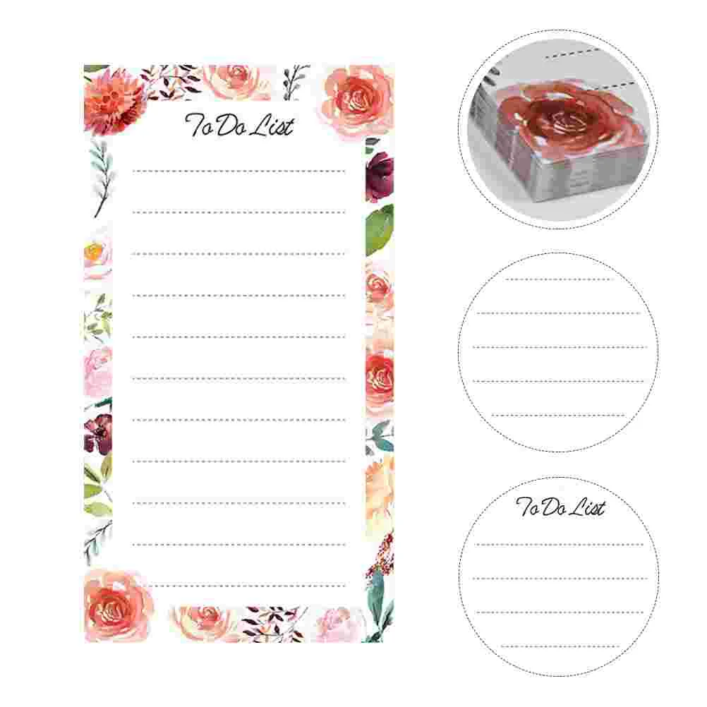 

Notebook Memo Notepads Flower Magnets Magnetic Refrigerator Message Stickers Paper Notes Fridge