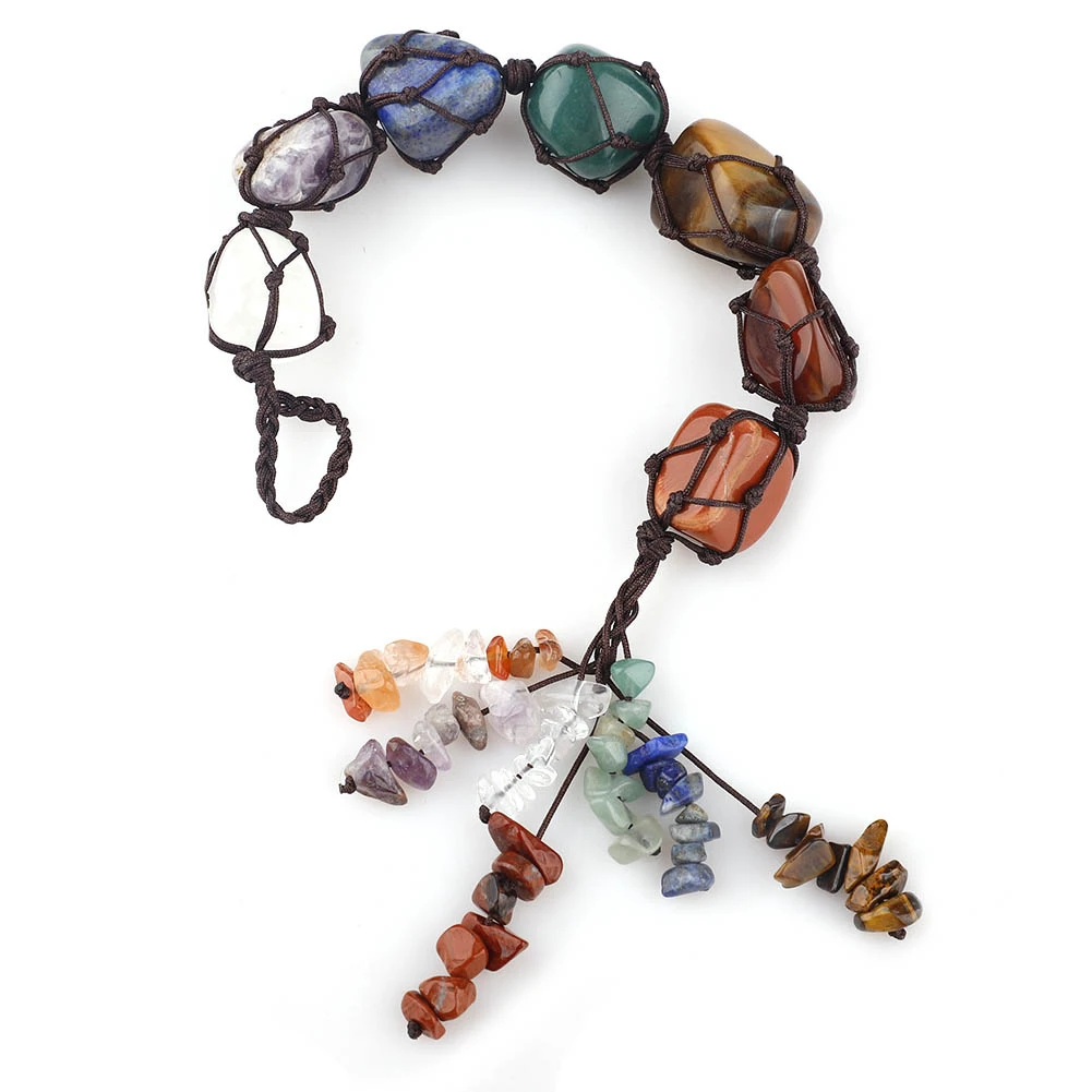 7 Chakra Stone Hanging Ornament Natural Stone Tassel Spiritual Meditation Hanging Window Feng Shui Ornaments Car Home Decoration
7 Chakra Stone Hanging Ornament Natural Stone Tassel Spiritual Meditation Hanging Window Feng Shui Ornaments Car Home Decoration