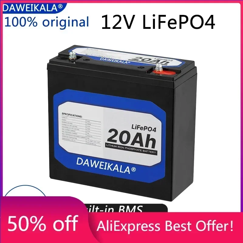New 12V 20Ah LiFePo4 Battery Lithium Iron Phosphate 12V 24V LiFePo4 Rechargeable Battery for Kid Scooters Boat Motor No Tax
New 12V 20Ah LiFePo4 Battery Lithium Iron Phosphate 12V 24V LiFePo4 Rechargeable Battery for Kid Scooters Boat Motor No Tax