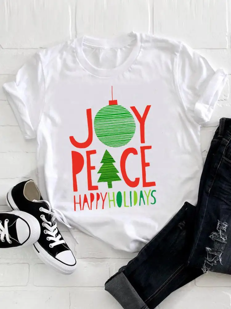 Letter Sweet 90s Trend Cute Women Merry Christmas Fashion Clothing Short Sleeve T-shirts Printing New Year Top Graphic Tee
Letter Sweet 90s Trend Cute Women Merry Christmas Fashion Clothing Short Sleeve T-shirts Printing New Year Top Graphic Tee