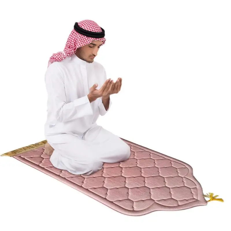 Flannel Prayer Mat For Muslim Portable Prayer Rug Carpet Worship Kneel Embossing Floor Carpets Non-slip Soft Prayer For Bedroom
Flannel Prayer Mat For Muslim Portable Prayer Rug Carpet Worship Kneel Embossing Floor Carpets Non-slip Soft Prayer For Bedroom