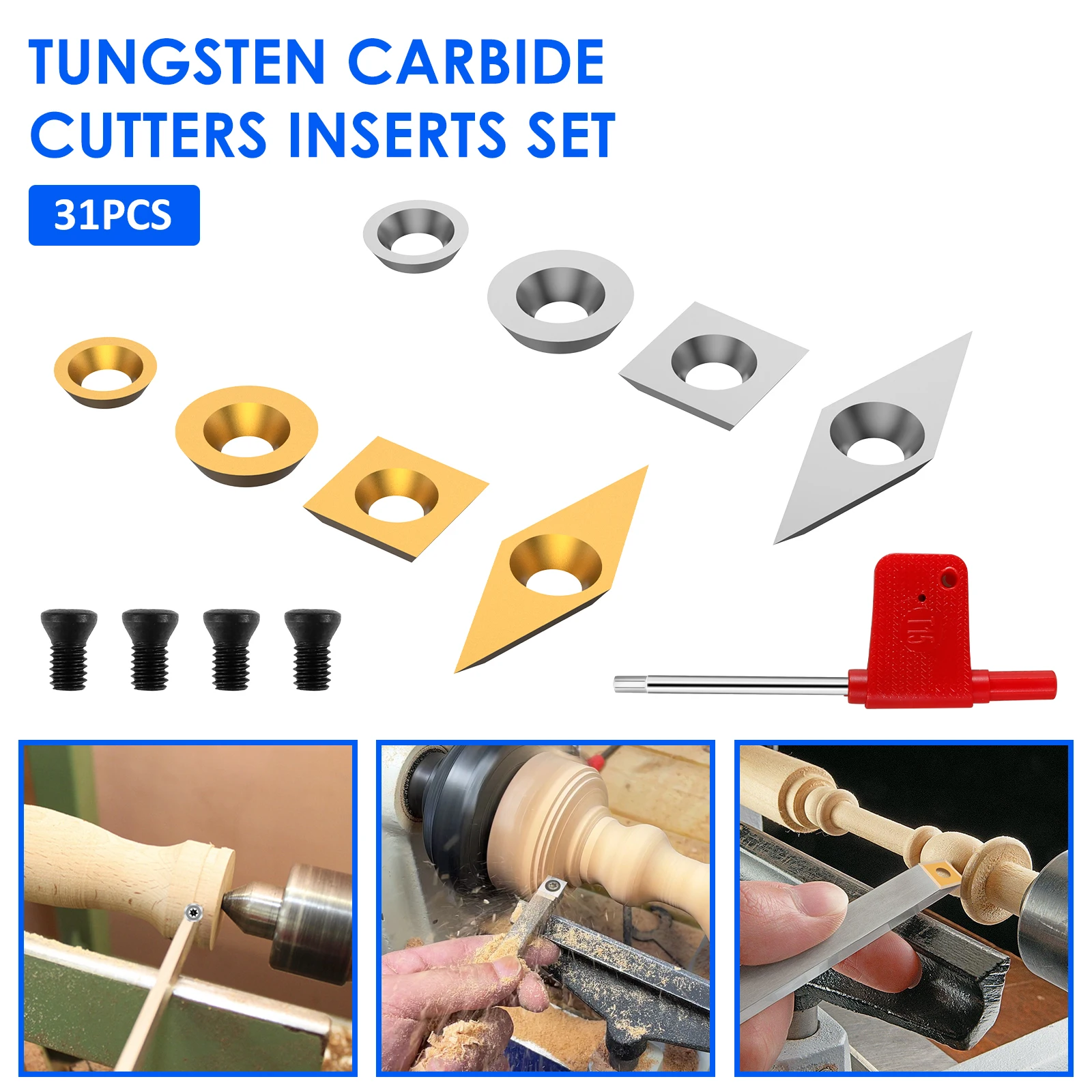 31Pcs Tungsten Carbide Cutters Insert Set Sturdy Carbide Cutter Combination Set Durable Carbide Replacement Cutter with
31Pcs Tungsten Carbide Cutters Insert Set Sturdy Carbide Cutter Combination Set Durable Carbide Replacement Cutter with
