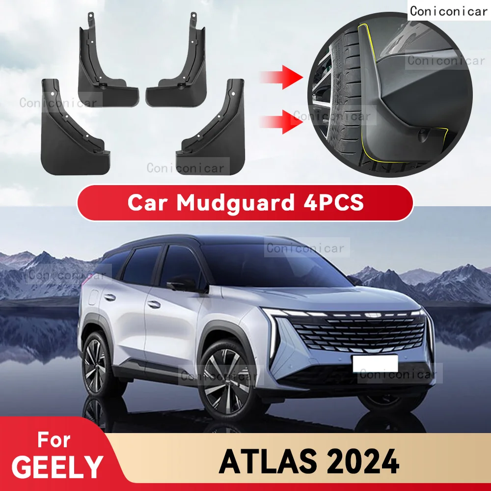 Брызговики для GEELY ATLAS 2024, брызговики, передние и задние брызговики, аксессуары для стайлинга автомобиля
Брызговики для GEELY ATLAS 2024, брызговики, передние и задние брызговики, аксессуары для стайлинга автомобиля