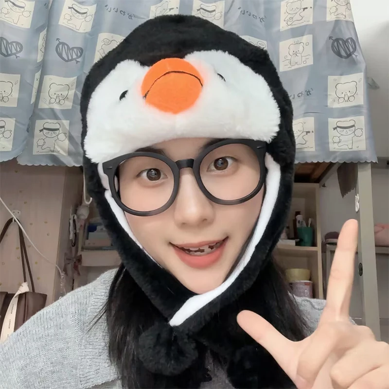 Funny Cute Kitty Penguin Hat Girls Cartoon Animal Plush Hat Sweet Wind Pullover Decoration Winter Ear Protection Hat
Funny Cute Kitty Penguin Hat Girls Cartoon Animal Plush Hat Sweet Wind Pullover Decoration Winter Ear Protection Hat