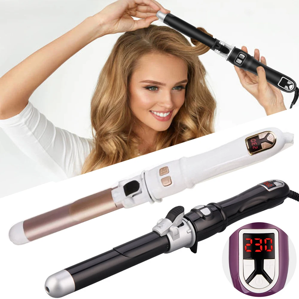 

Hair Curlers Automatic Rotating Tourmaline Ceramic Rotating Roller Wavy Curl Magic Curling Wand Irons Fast Heating Styling Women