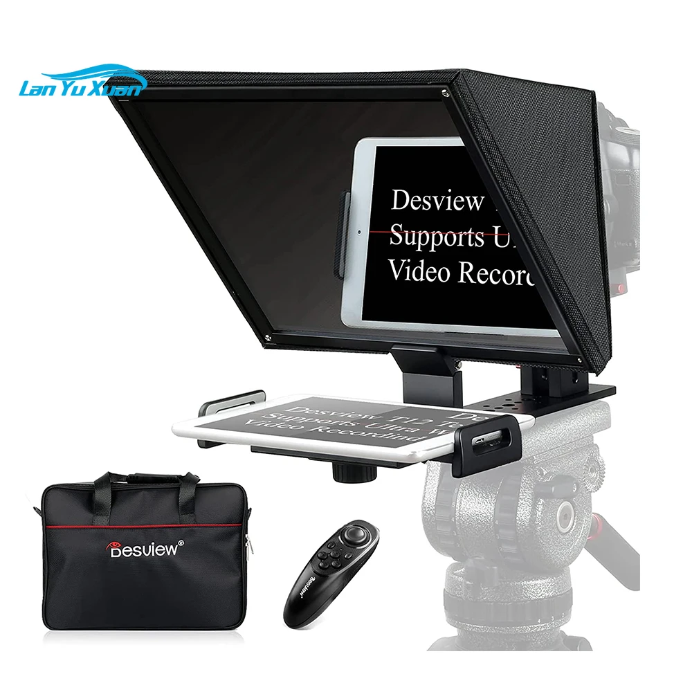 Desview T12 Portable Teleprompter for Smartphone/Tablet/DSLR Camera Video Recording Live Streaming With Remote controller
Desview T12 Portable Teleprompter for Smartphone/Tablet/DSLR Camera Video Recording Live Streaming With Remote controller
