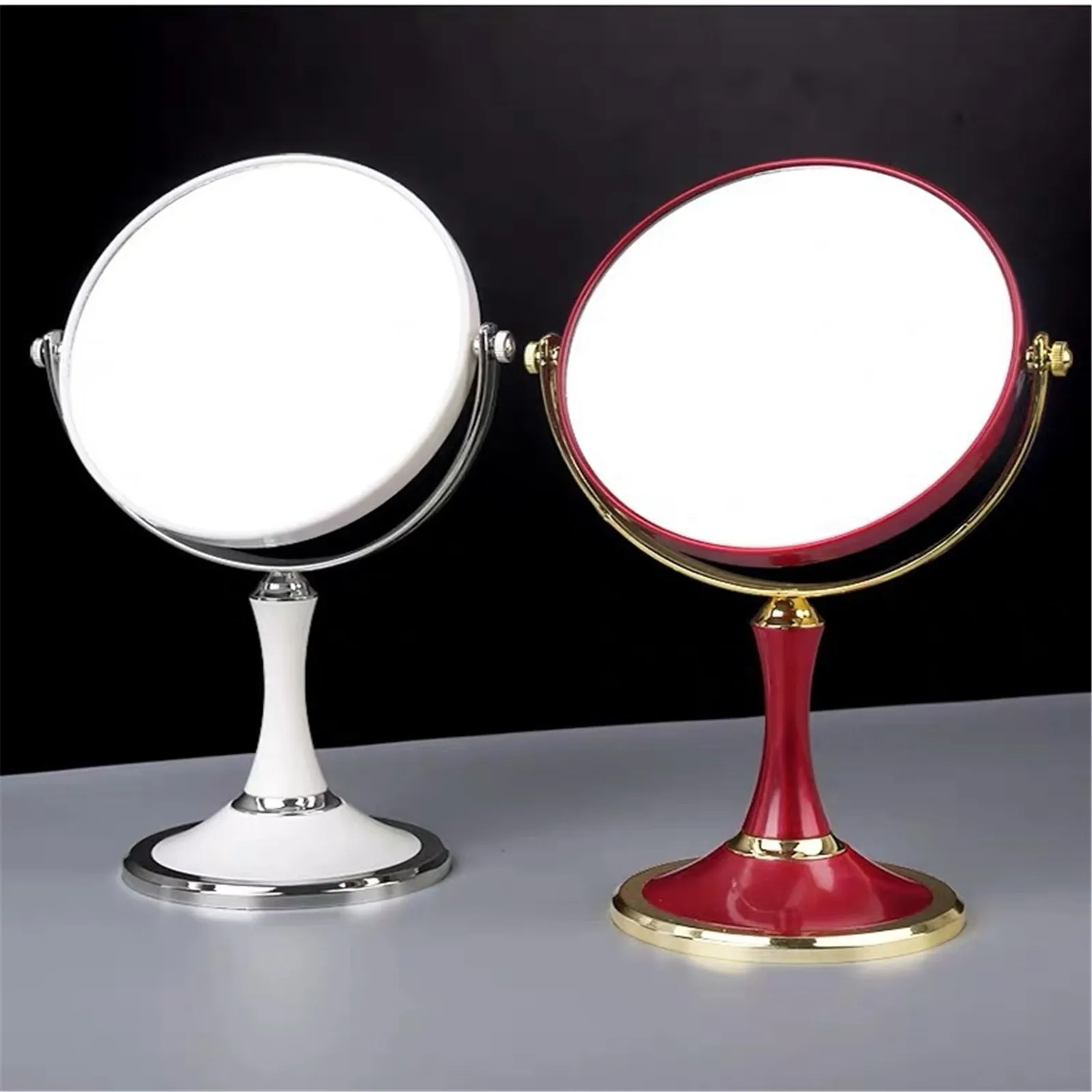 8 Inch European Magnification Makeup Mirror 360 Rotating Professional Desktop Cosmetic Mirror Double Sided 3x Magnifier Stand
8 Inch European Magnification Makeup Mirror 360 Rotating Professional Desktop Cosmetic Mirror Double Sided 3x Magnifier Stand