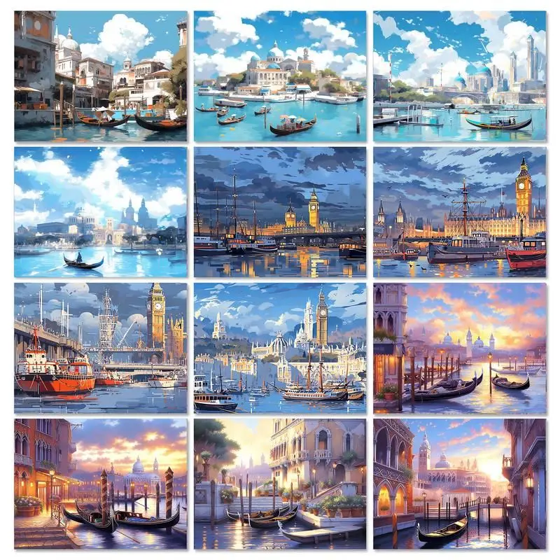 GATYZTORY Frame Oil Painting by Numbers Port Landscape Picture Painted By Numbers Canvas Painting Modern Wall Home Decor
GATYZTORY Frame Oil Painting by Numbers Port Landscape Picture Painted By Numbers Canvas Painting Modern Wall Home Decor