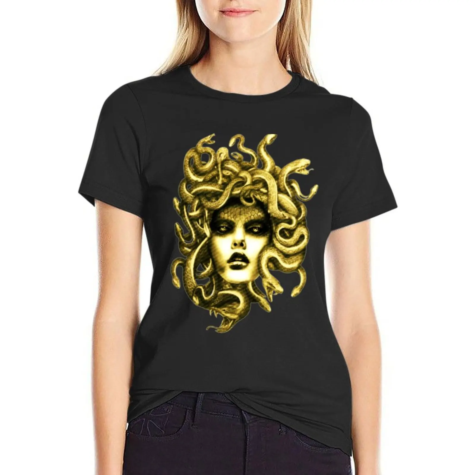 Medusa Gorgonas Head With Snakes T-shirt Aesthetic clothing anime clothes plus size tops Women clothing
Medusa Gorgonas Head With Snakes T-shirt Aesthetic clothing anime clothes plus size tops Women clothing