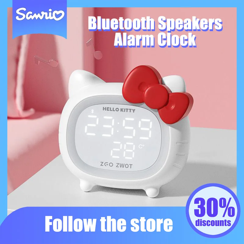 Kawaii Sanrio Anime Kuromi Bluetooth Speakers Alarm Clock Cute Hello Kitty Cartoon Sound Smart Clock Originality Children Gifts
Kawaii Sanrio Anime Kuromi Bluetooth Speakers Alarm Clock Cute Hello Kitty Cartoon Sound Smart Clock Originality Children Gifts