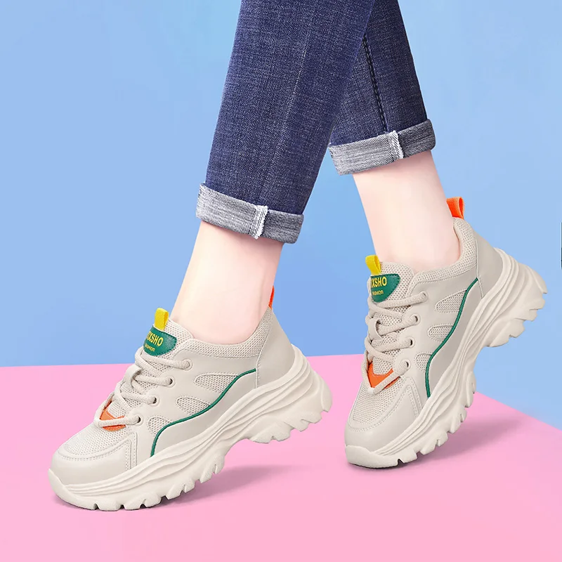 Woman's Spring Autumn Mesh Casual Sports Shoes Thick Bottom Non Slip Were Resistant Breathable Light Large Size Running Shoes
Woman's Spring Autumn Mesh Casual Sports Shoes Thick Bottom Non Slip Were Resistant Breathable Light Large Size Running Shoes
