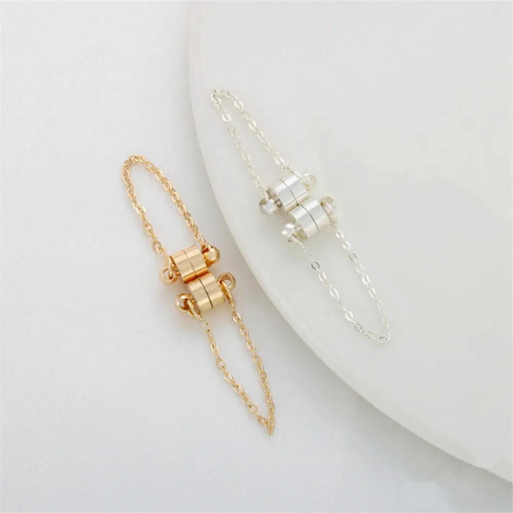 14K gold covered magnet buckle safety chain anti-fall finishing connection buckle diy bracelet necklace headpiece accessories
14K gold covered magnet buckle safety chain anti-fall finishing connection buckle diy bracelet necklace headpiece accessories