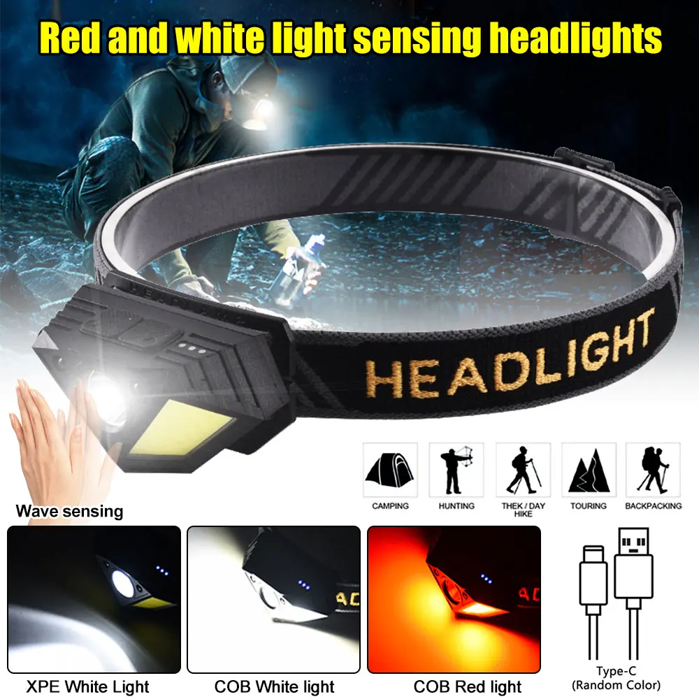 VASTFIRE 5W XPE+COB Red and White Light Sensor Headlight 800mAh Type-C Charging Waterproof Head Torch For Hiking Camping Hunting
VASTFIRE 5W XPE+COB Red and White Light Sensor Headlight 800mAh Type-C Charging Waterproof Head Torch For Hiking Camping Hunting