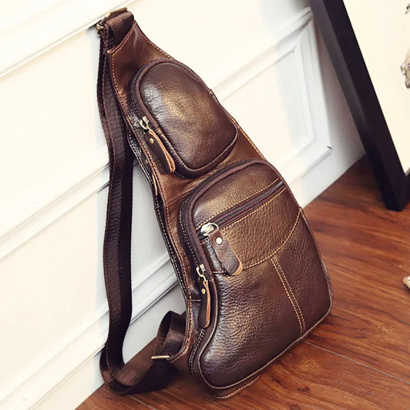 Quality Men Single Chest Back Day Pack Travel Vintage Genuine Leather Casual Cross Body Messenger Shoulder Bag Crescent pack
Quality Men Single Chest Back Day Pack Travel Vintage Genuine Leather Casual Cross Body Messenger Shoulder Bag Crescent pack