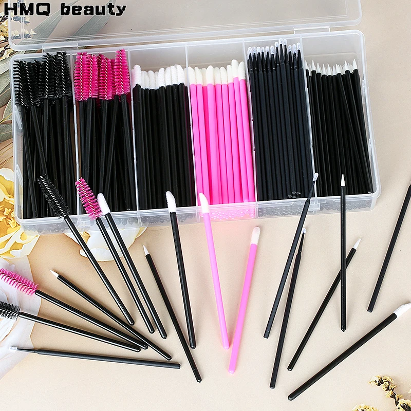 

311Pcs Eyelash Extension Set With Box Lashes Micro Brush Disposable Mascara Applicator lipstick eyelashes Makeup Tool