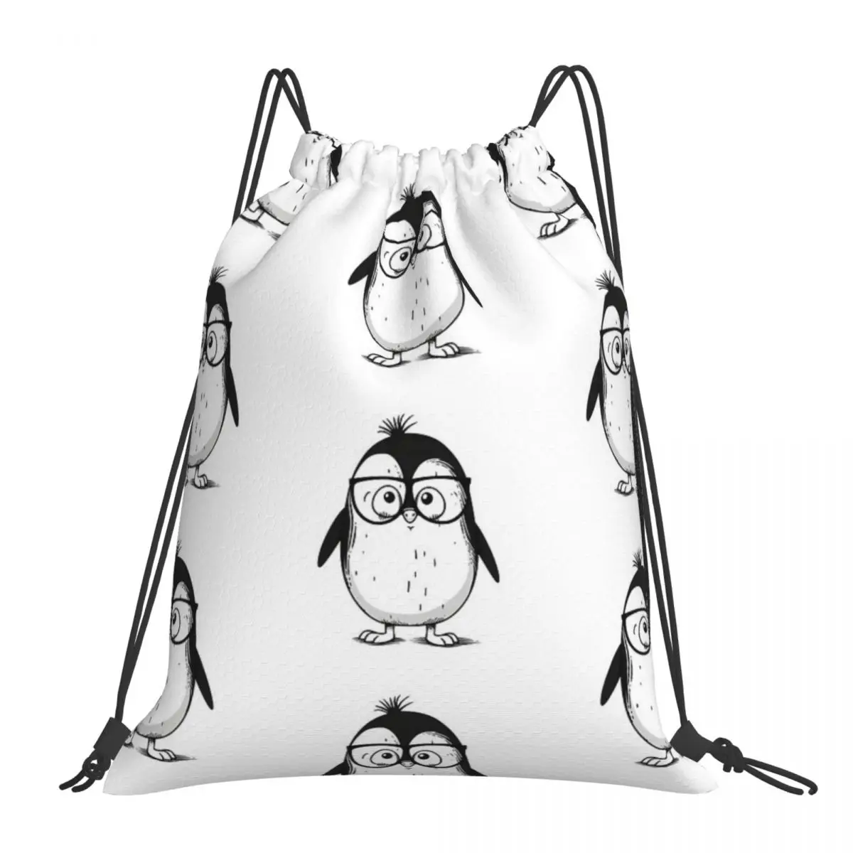 Cute And Bold Cartoon Penguin Backpack Portable Drawstring Bags Drawstring Bundle Pocket Sports Bag Book Bags For Man Woman
Cute And Bold Cartoon Penguin Backpack Portable Drawstring Bags Drawstring Bundle Pocket Sports Bag Book Bags For Man Woman