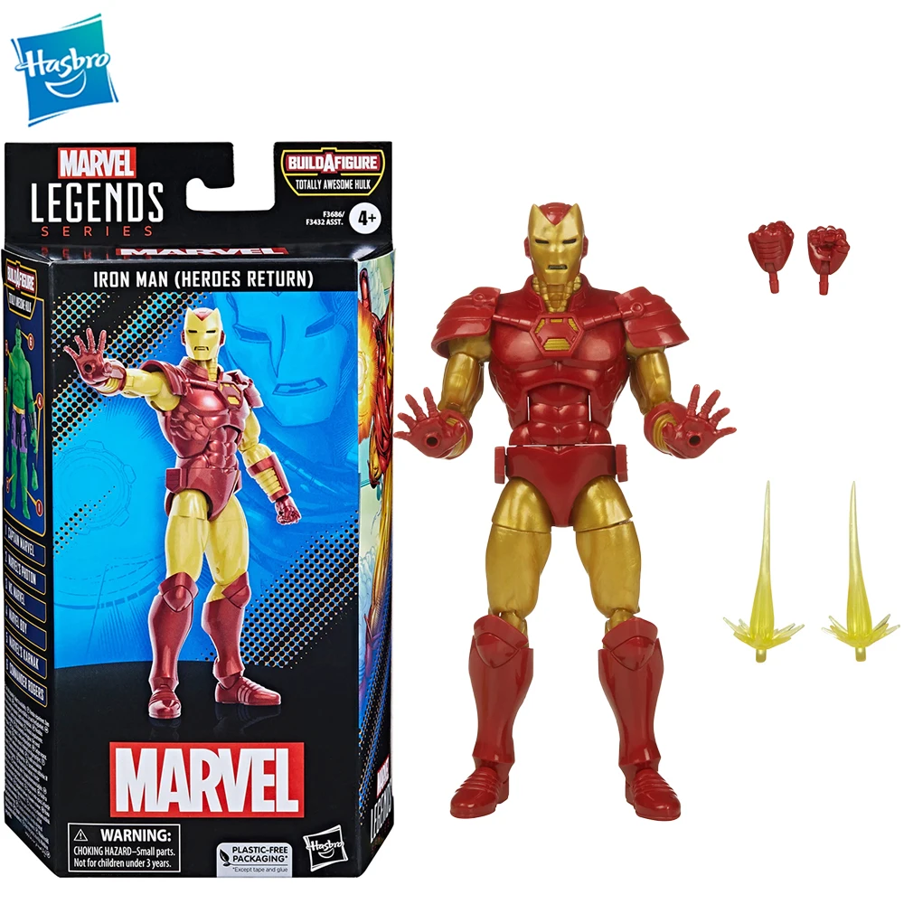 

[В наличии] Hasbro серия marvel Legends комиксы Железный человек (возврат героев) 6-дюймовая экшн-фигурка Коллекционная модель игрушка подарок