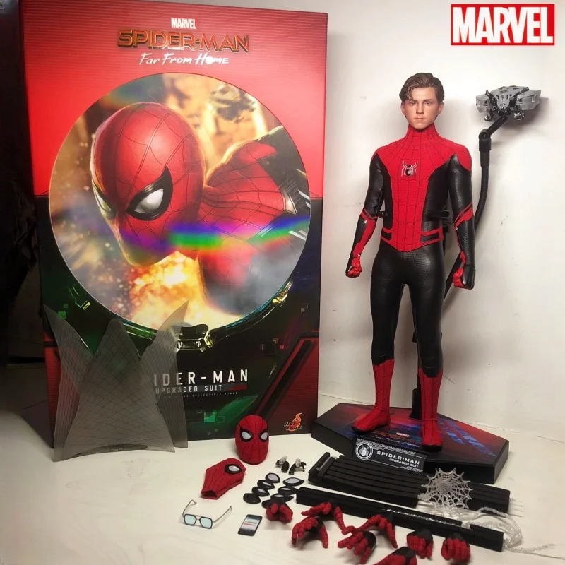 

Hottoys Mms542 Marvel Spider-Man Far From Home Red And Black Upgraded Battlesuit Action Figure Model Toy Gift Collection Gift