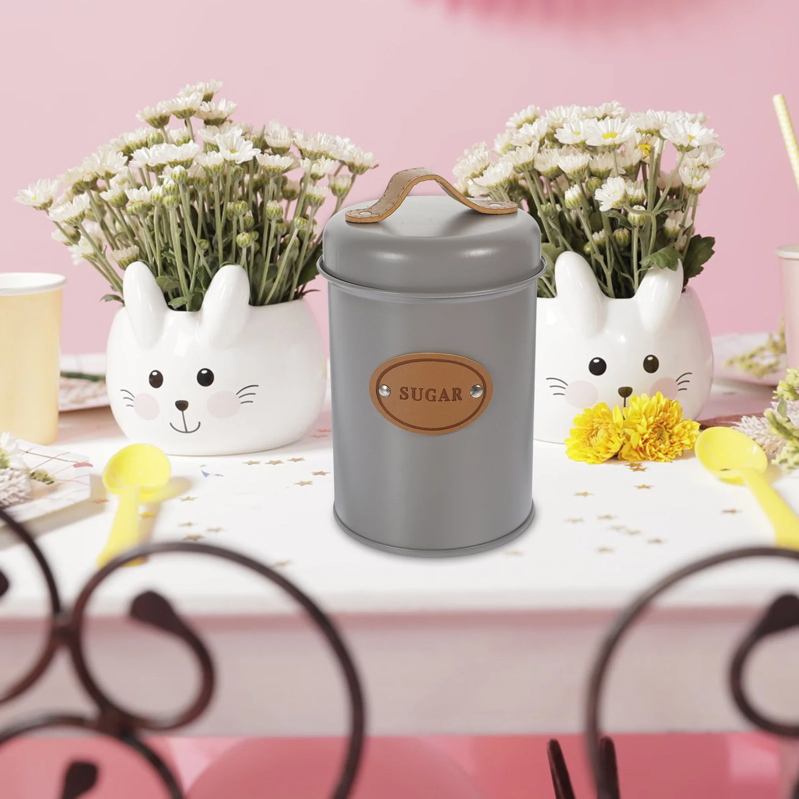 Storage Jar Sealed Container Metal Food Holder Coffee Jars Canister Iron Dusting Nordic Style Sugar Tea Bag Bowls with Lids 
Storage Jar Sealed Container Metal Food Holder Coffee Jars Canister Iron Dusting Nordic Style Sugar Tea Bag Bowls with Lids