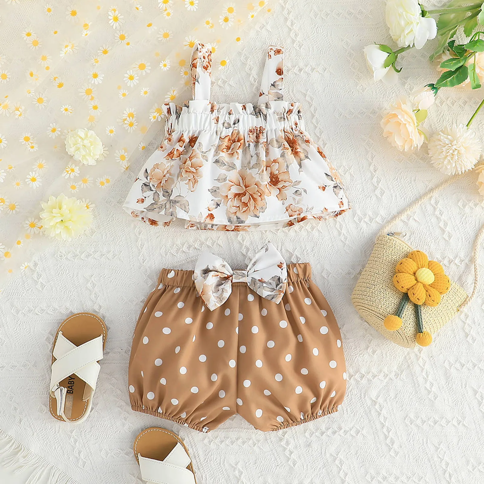 2Pcs Newborn Clothes Baby Girl Clothes Sets Infant Outfit Sleeveless Vest Top Bow Dots Shorts New Born Toddler Clothing 0-24M
2Pcs Newborn Clothes Baby Girl Clothes Sets Infant Outfit Sleeveless Vest Top Bow Dots Shorts New Born Toddler Clothing 0-24M