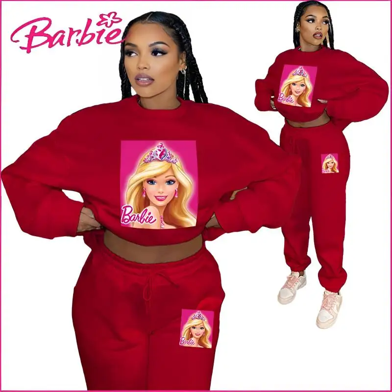 Barbie 2023 Women Leisure Sports Set Cartoon Fashion Winter Long Sleeved Pants Two-Piece Set Girls' Clothing Christmas Present
Barbie 2023 Women Leisure Sports Set Cartoon Fashion Winter Long Sleeved Pants Two-Piece Set Girls' Clothing Christmas Present