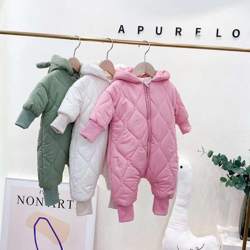 Hooded Baby Jumpsuit Ear Pattern Fleece Romper for Baby Girls Thicken Boys Outfits Newborn Warm Winter Jackets Children Clothing
Hooded Baby Jumpsuit Ear Pattern Fleece Romper for Baby Girls Thicken Boys Outfits Newborn Warm Winter Jackets Children Clothing
