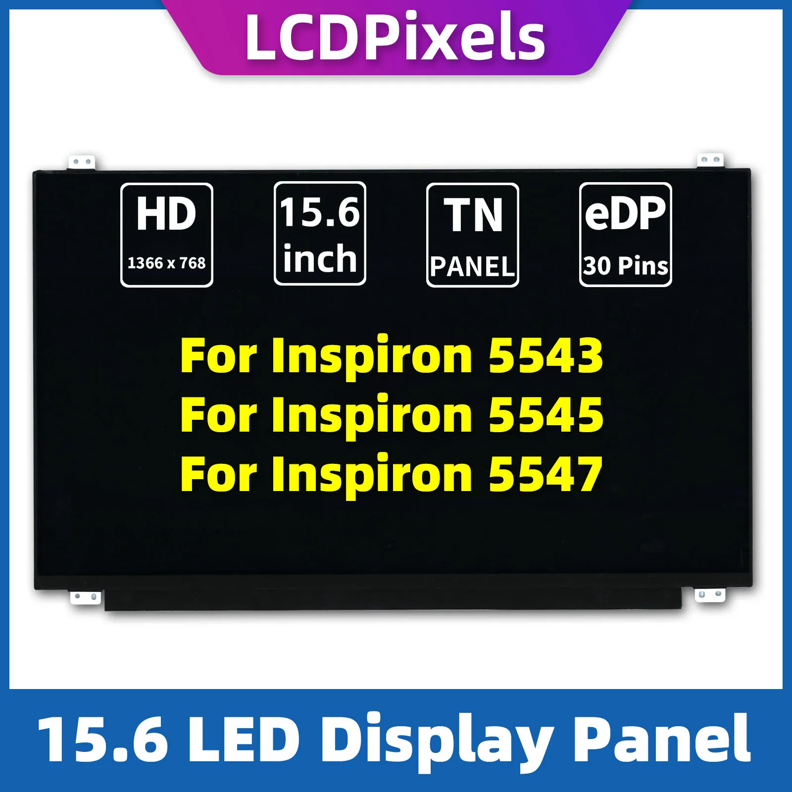 ЖК-экран 15,6 дюйма для ноутбука Inspiron 5543 Inspiron 5545 Inspiron 5547 Matrix 1366*768 EDP 30-контактный Экран TN
ЖК-экран 15,6 дюйма для ноутбука Inspiron 5543 Inspiron 5545 Inspiron 5547 Matrix 1366*768 EDP 30-контактный Экран TN