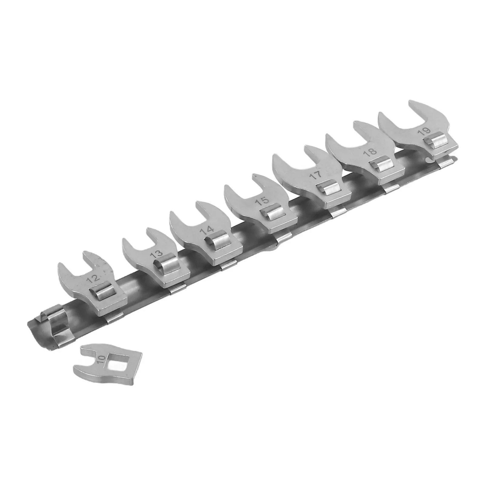 8pcs 3/8 Inches Nut Crowfoot Wrench Set Horn Wrench Head Square Head Hardware Tool Wrench Imperial Bullhorn Wrenches
8pcs 3/8 Inches Nut Crowfoot Wrench Set Horn Wrench Head Square Head Hardware Tool Wrench Imperial Bullhorn Wrenches